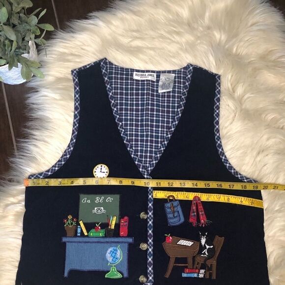 Victoria Jones School Days Vintage 90s Vest Medium - Picture 4 of 5
